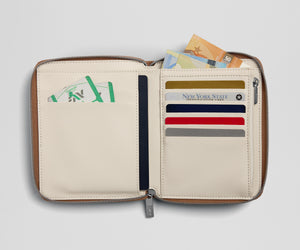 away-travel-wallet-in-saddle-brown-recycled-leather-passport-card-holder image 5