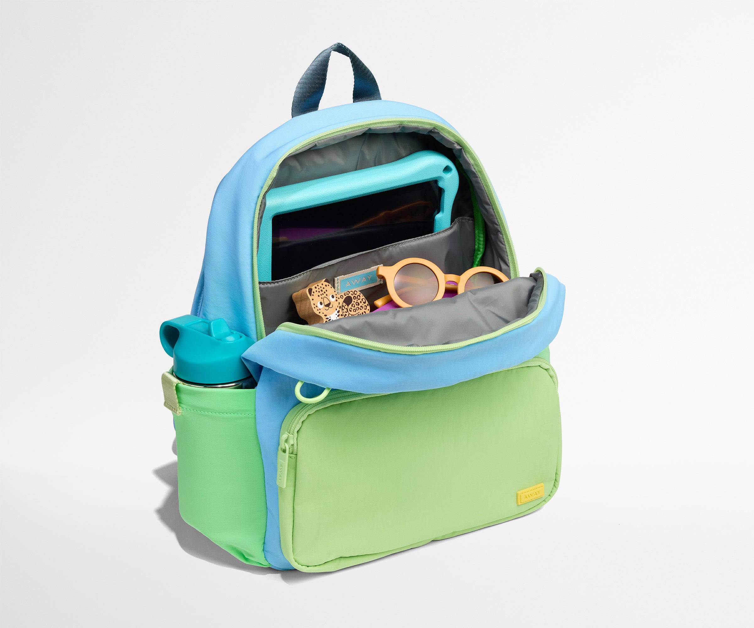 away-kids-backpack-in-dragonfly-blue-color-blocked image 3