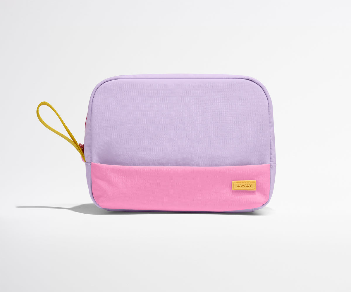 away-kids-toiletry-bag-in-butterfly-purple-compact-travel-organizer image 1
