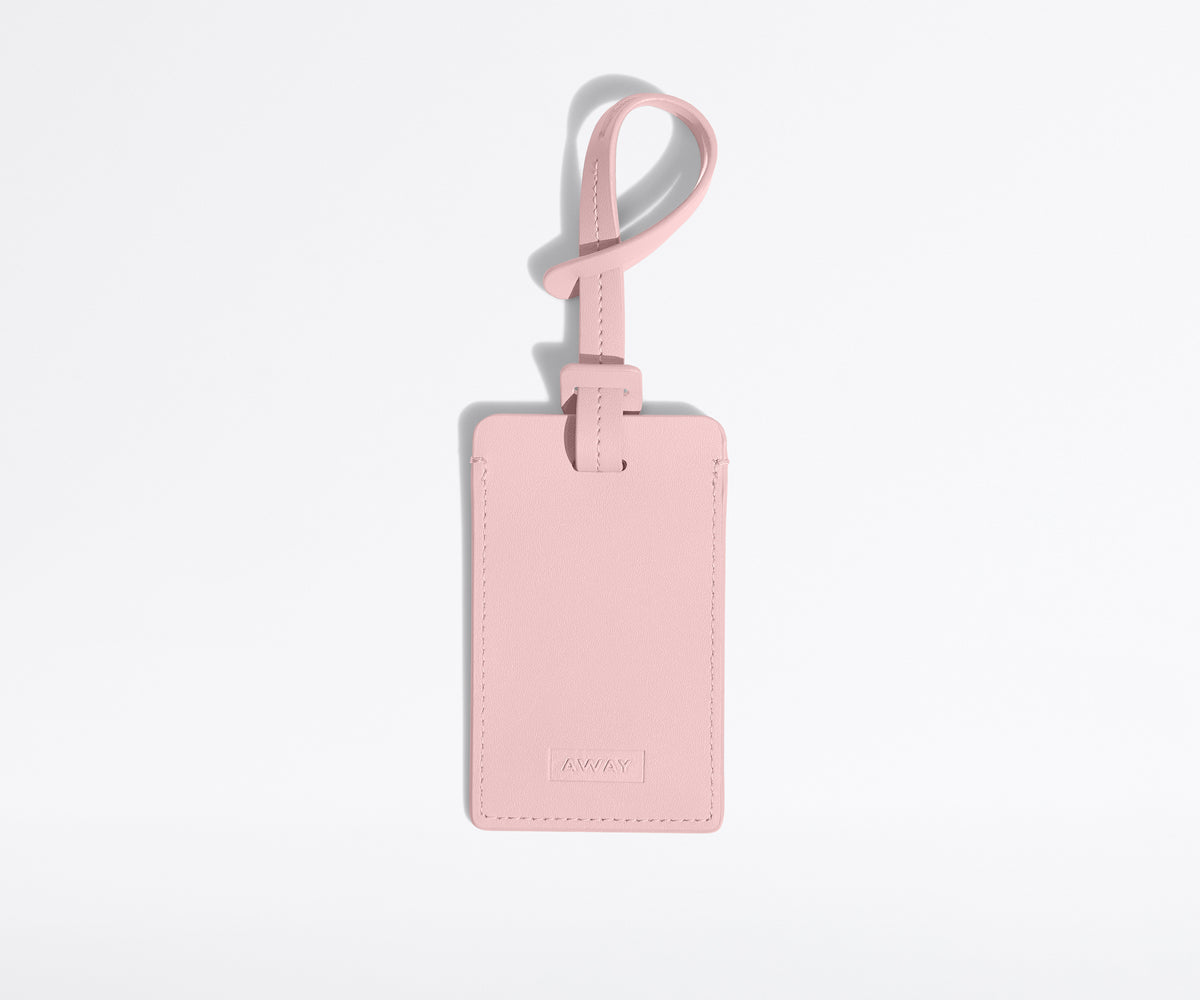 away-luggage-tag-in-blush-pink-durable-leather-tag image 1