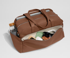 away-leather-duffle-in-saddle-brown-genuine-pebbled-leather-carry-on-compatible image 3