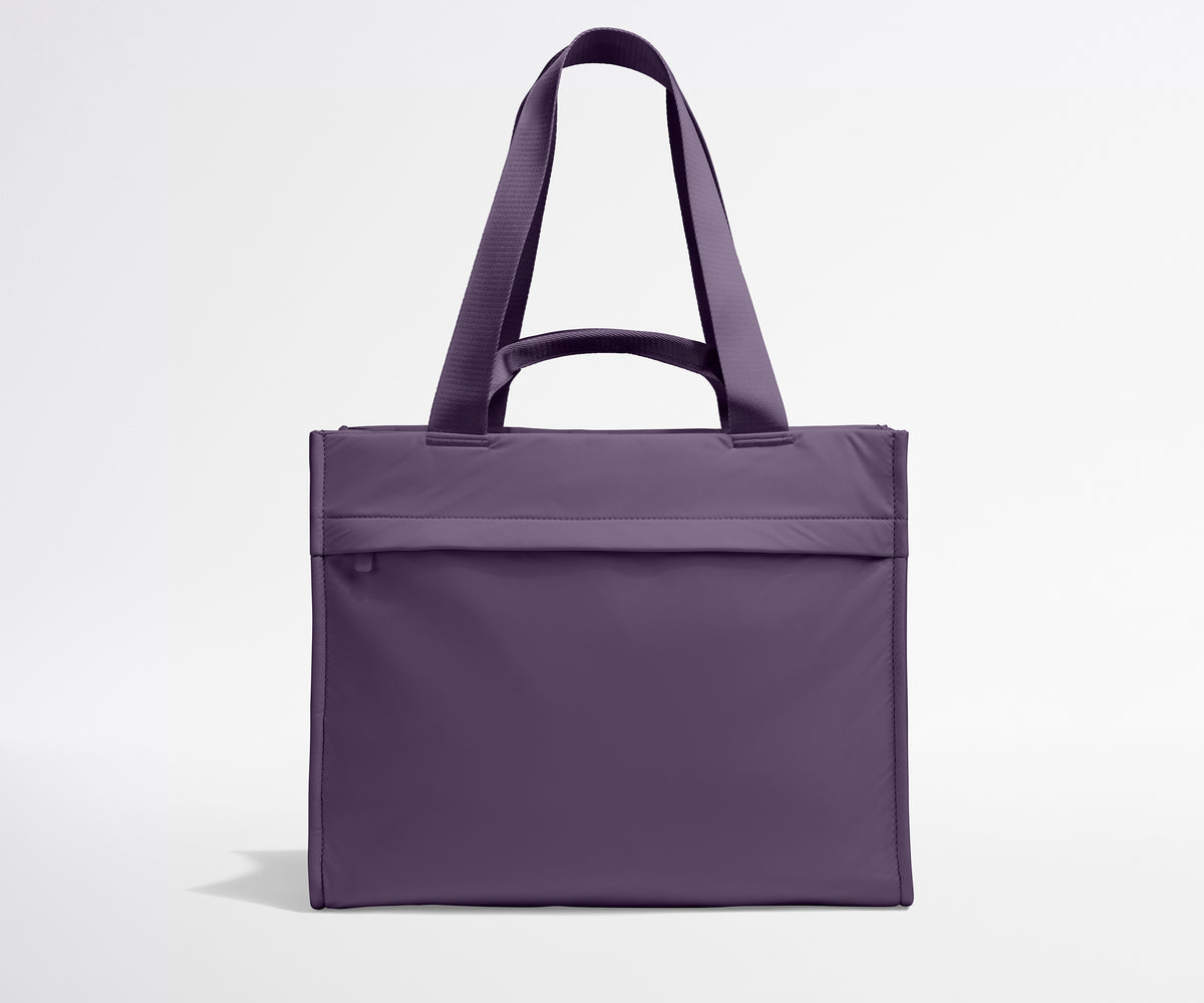 away-featherlight-daily-tote-in-misty-purple-water-repellent-travel-tote-with-la image 1