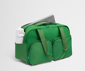 away-gym-bag-in-clubhouse-green-performance-duffle-with-shoe-garage image 3