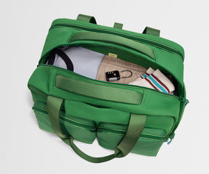 away-gym-bag-in-clubhouse-green-performance-duffle-with-shoe-garage image 5