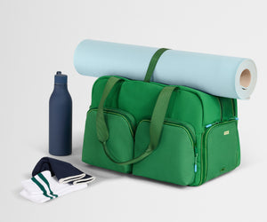 away-gym-bag-in-clubhouse-green-performance-duffle-with-shoe-garage image 6