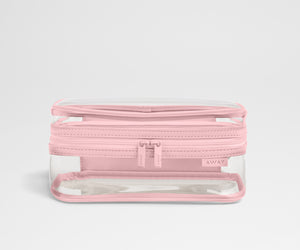 away-clear-toiletry-bag-in-cherry-red-tsa-friendly-travel-organizer image 4