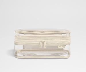 away-clear-toiletry-bag-in-cherry-red-tsa-friendly-travel-organizer image 3