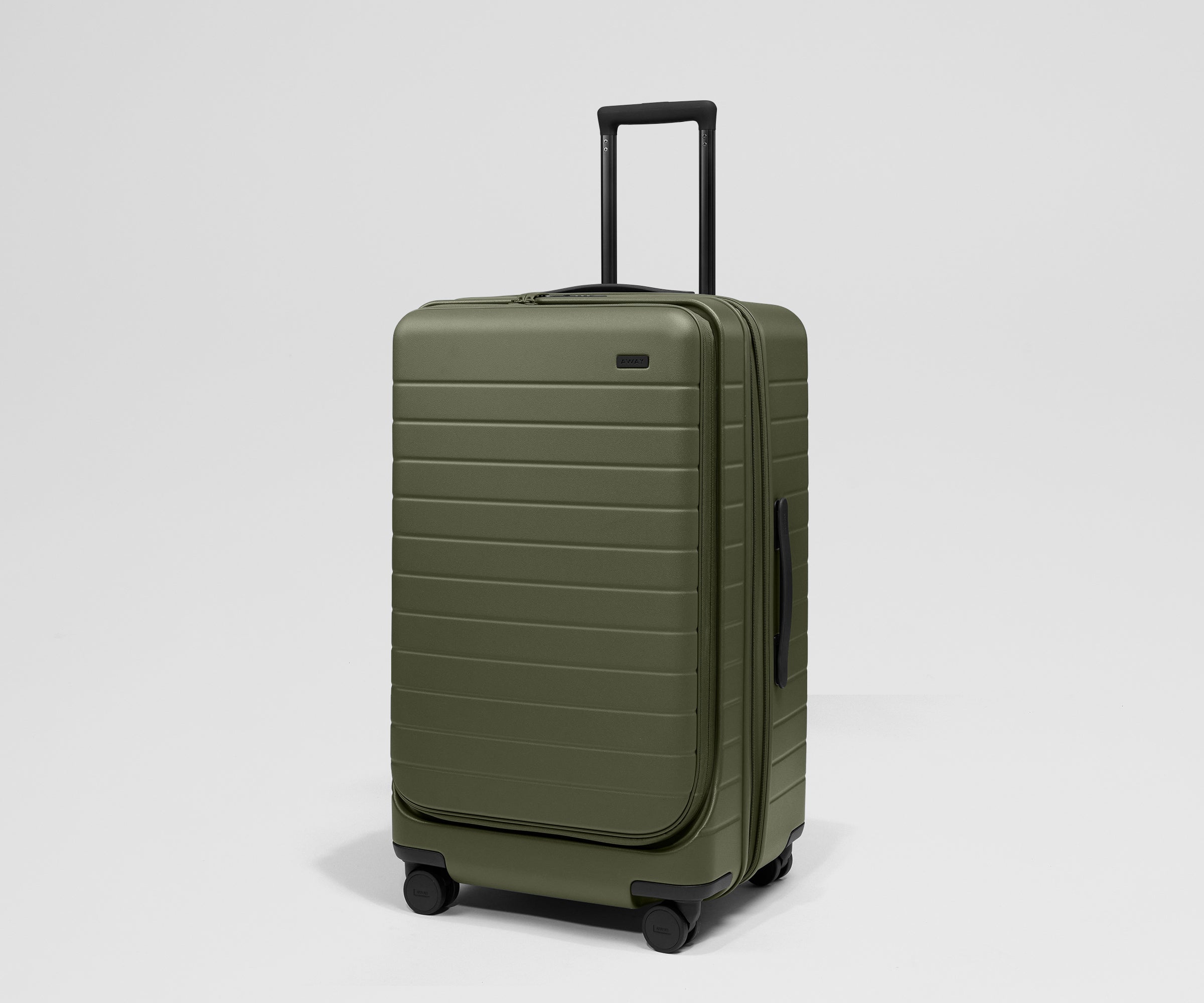 away-topside-medium-trunk-in-olive-green-large-capacity-wheel-brake-system image 2