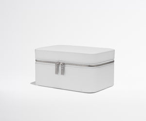 away-keepsake-jewelry-case-in-pearl-white-travel-jewelry-organizer image 6