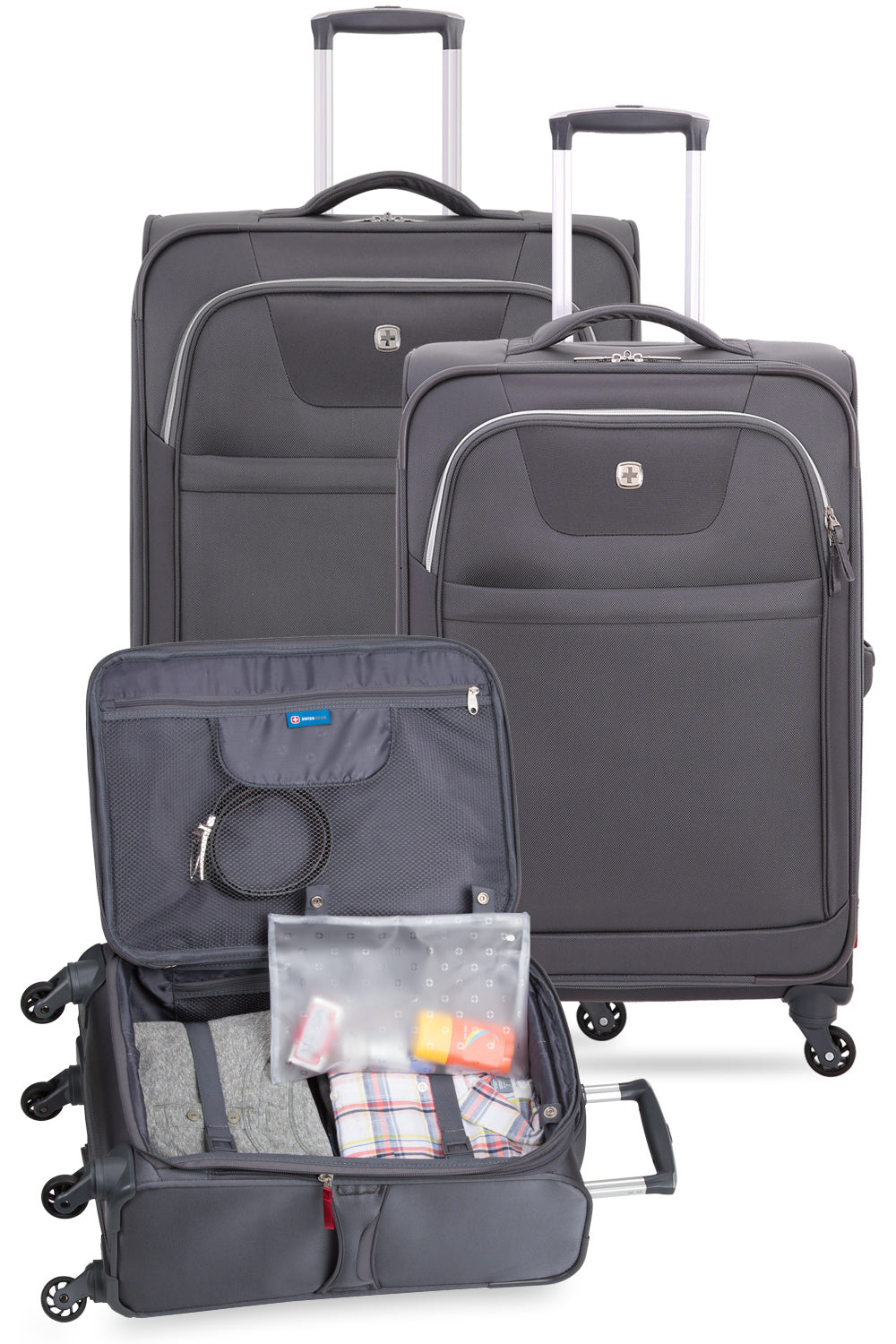 swissgear-6006-3-piece-spinner-luggage-set-20-carry-on-24-29-checked-with-tear-r image 7