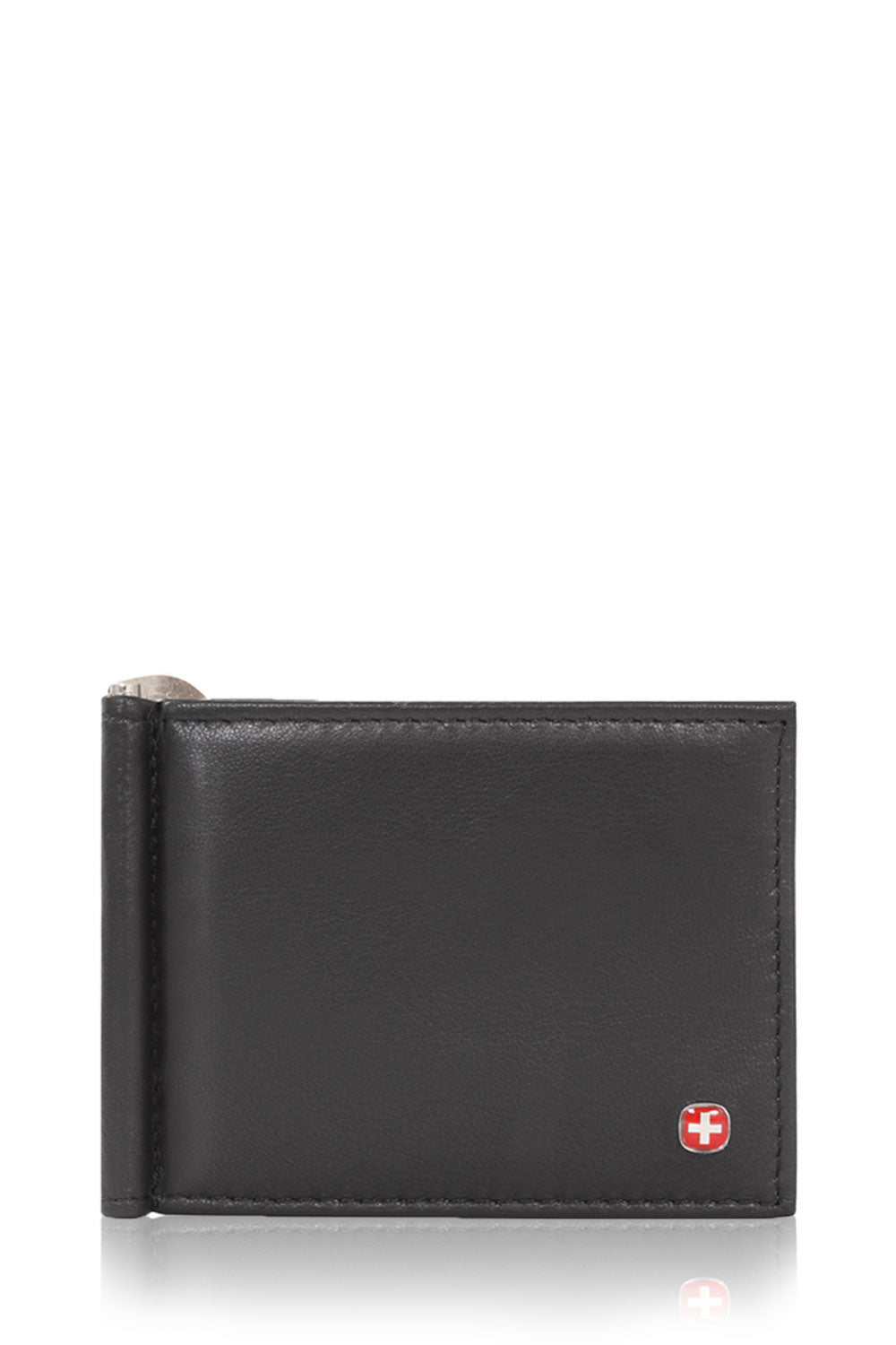 swissgear-bifold-money-clip-wallet-slim-leather-bifold-wallet-with-money-clip image 1