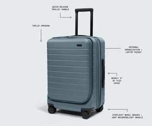 away-topside-bigger-carry-on-in-blush-pink-100-polycarbonate-hardside-luggage-wi image 6