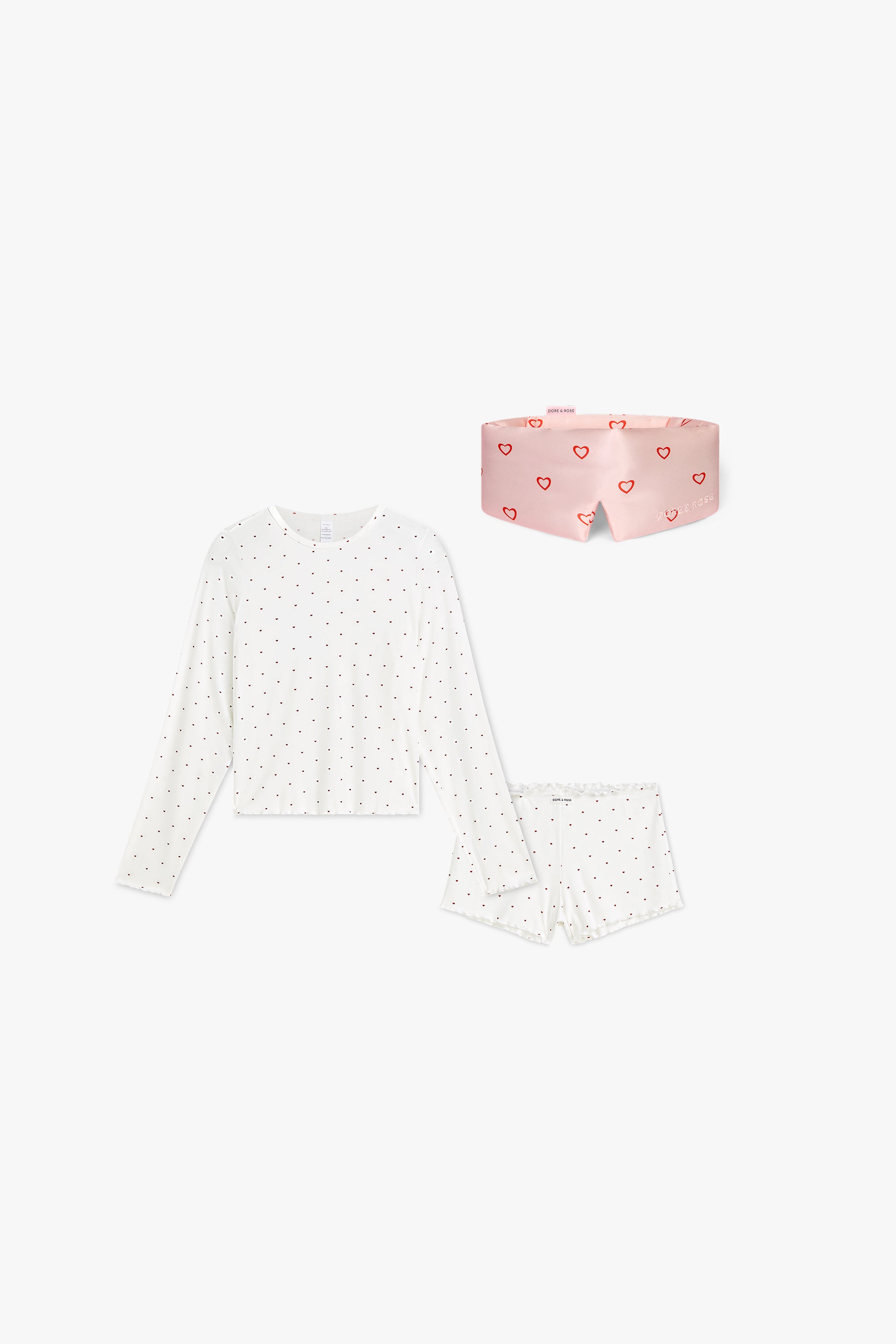 dore-rose-sweetheart-short-pj-bundle-valentine-s-special-sleepwear-set image 1