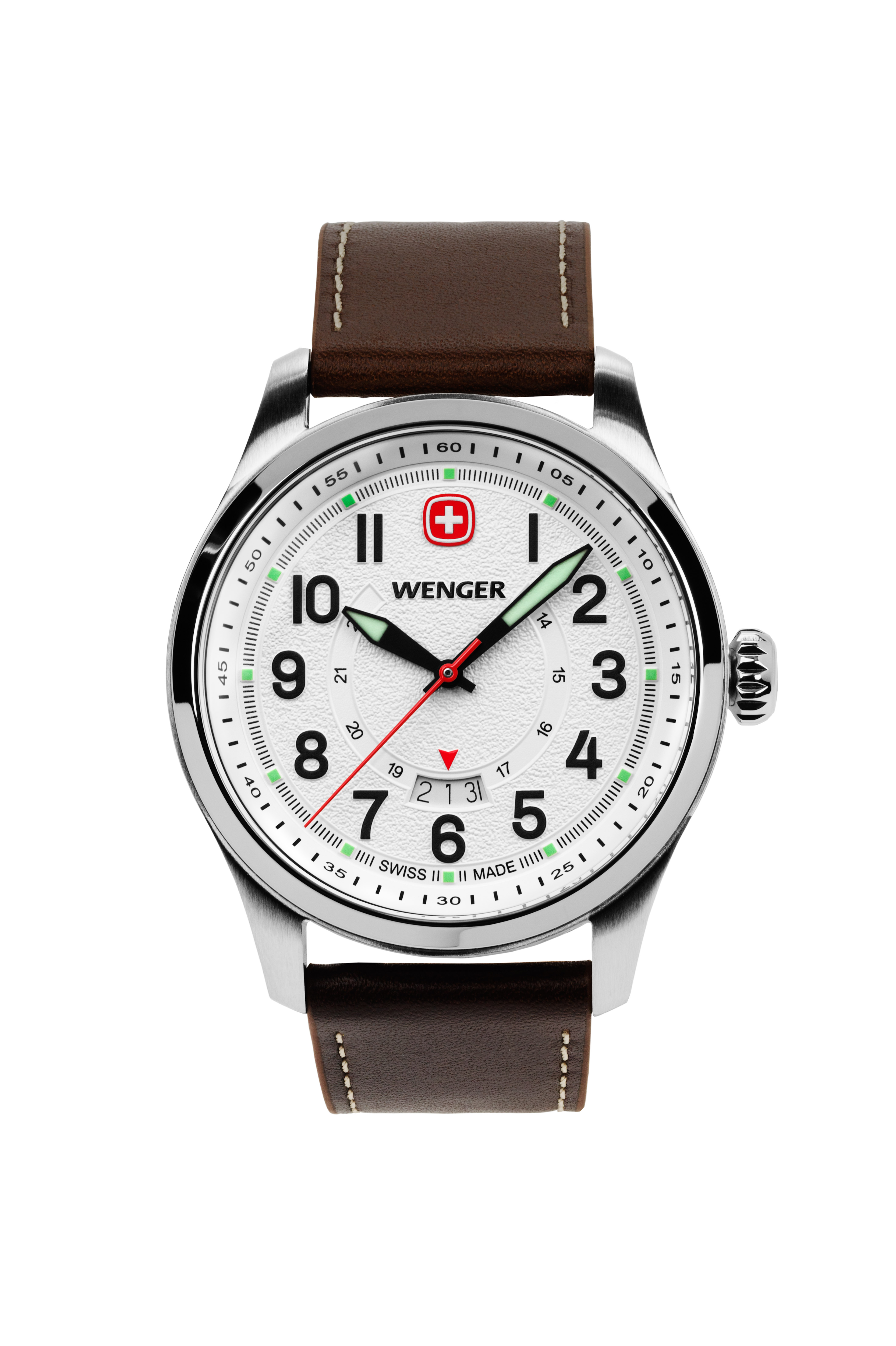 swissgear-wenger-terragraph-swiss-watch-stainless-steel-white-dial-dark-brown-le image 4