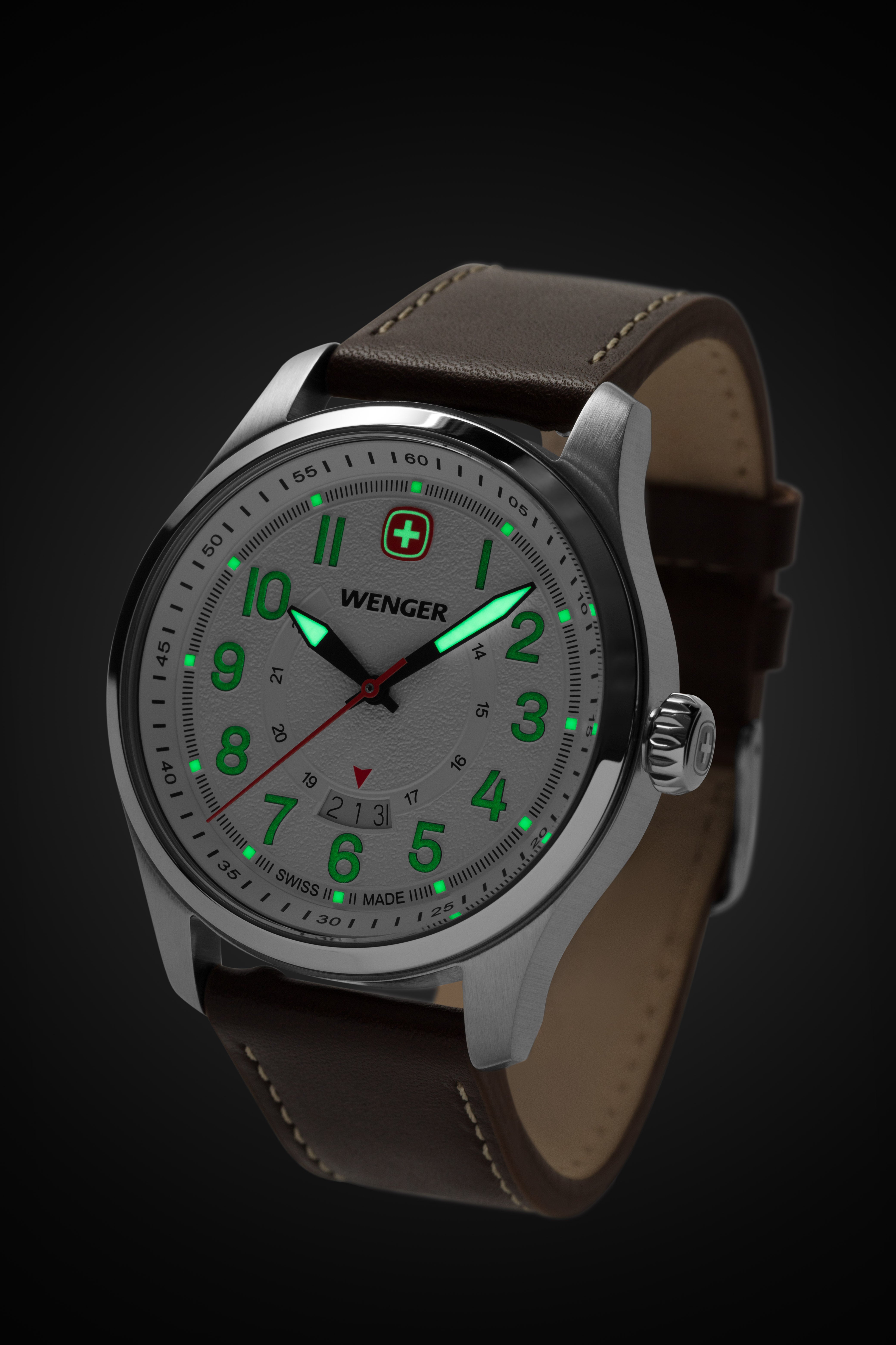swissgear-wenger-terragraph-swiss-watch-stainless-steel-white-dial-dark-brown-le image 3