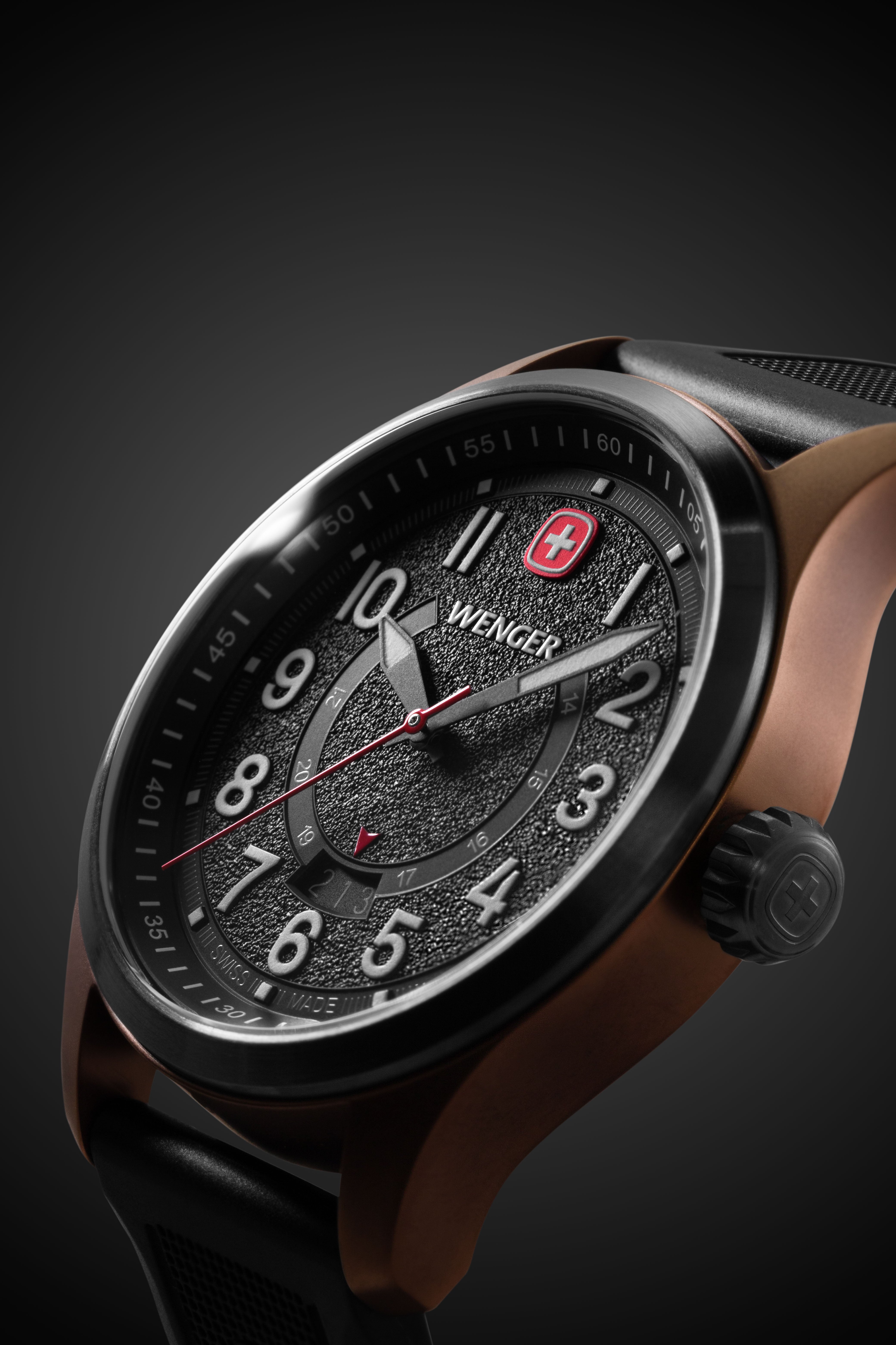wenger-terragraph-swiss-watch-bronze-black-ice-with-black-dial-and-black-silicon image 1