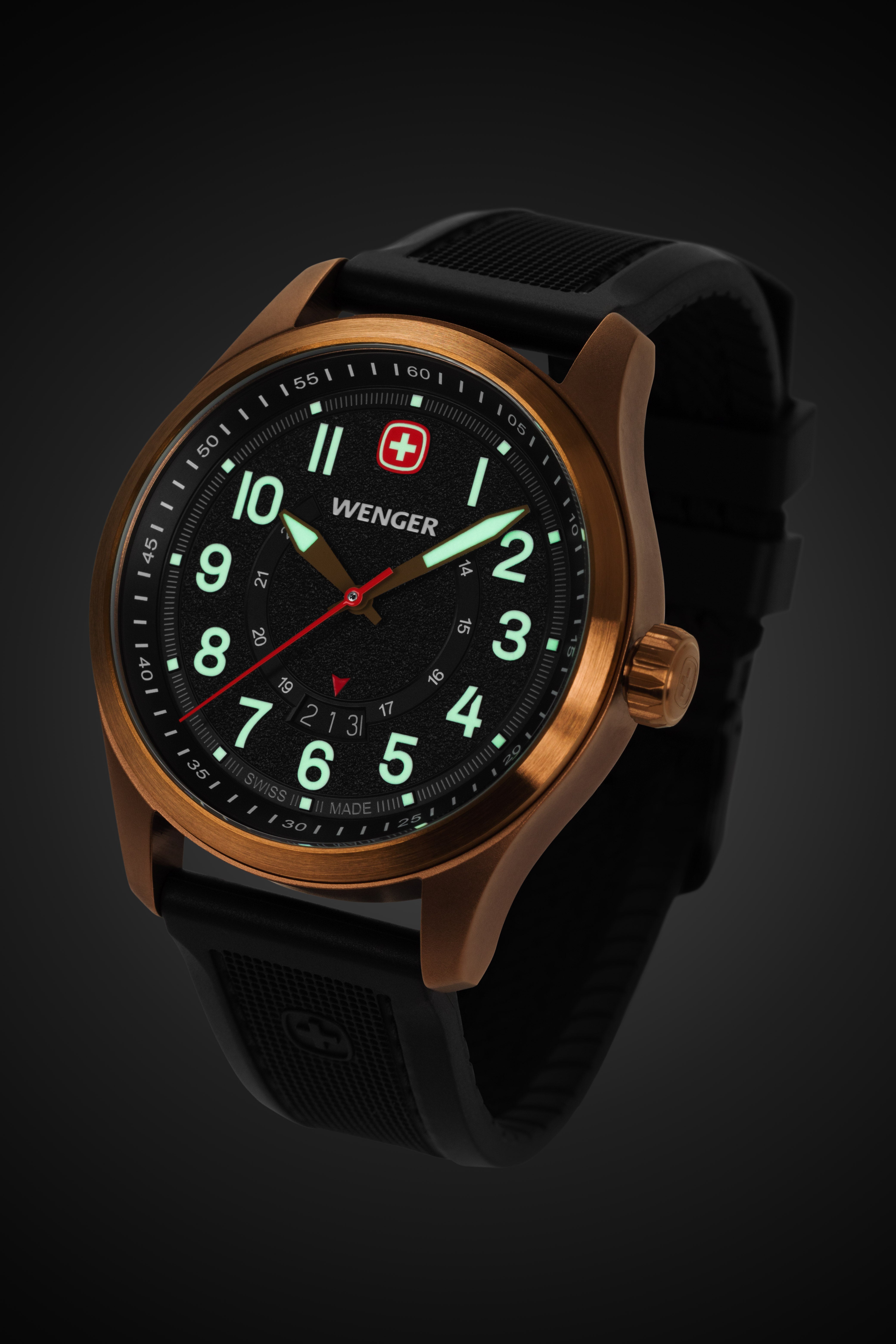 wenger-terragraph-swiss-watch-bronze-black-dial-black-silicone-strap image 3