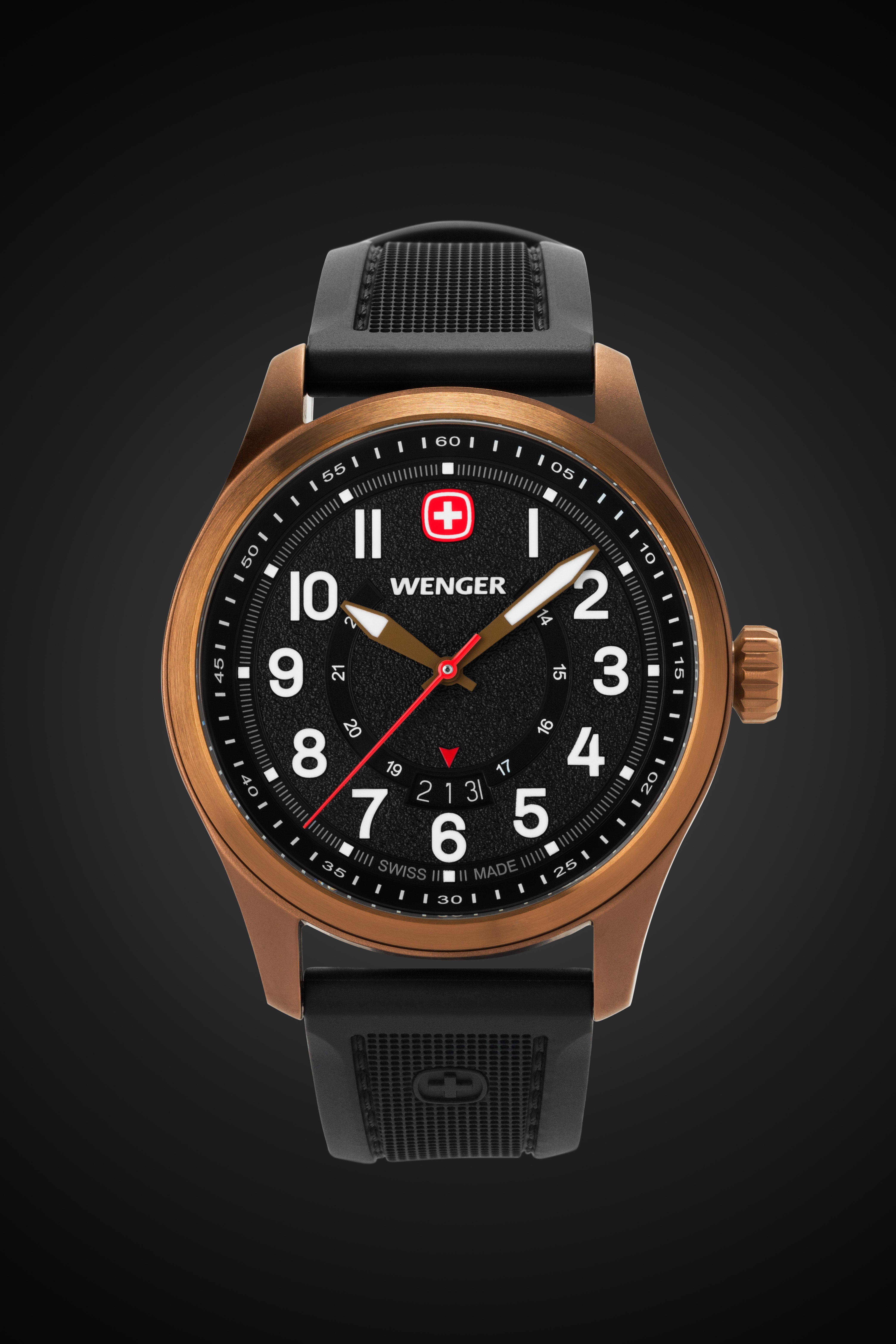 wenger-terragraph-swiss-watch-bronze-black-dial-black-silicone-strap image 7